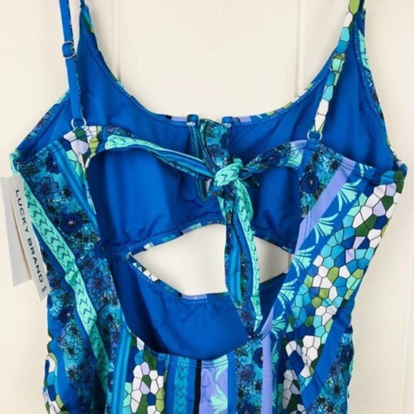 Lucky Brand Womens Swimsuit - V-Neck Underwire Once-Piece Small - Picture 7 of 9